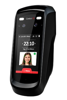 Terminal de reconhecimento facial TECHSYS com duas câmeras e tela touch